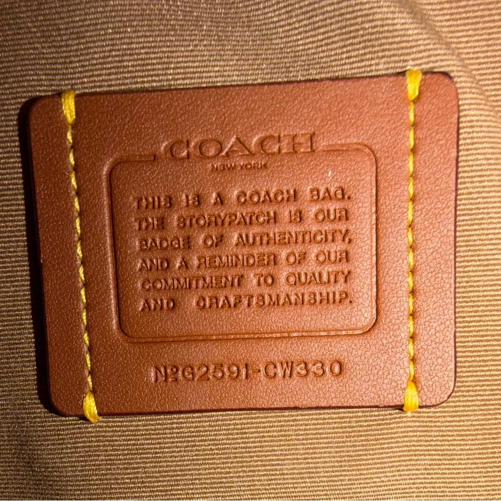 COACH Mini Rowan Crossbody In Sand/Taupe/Silver